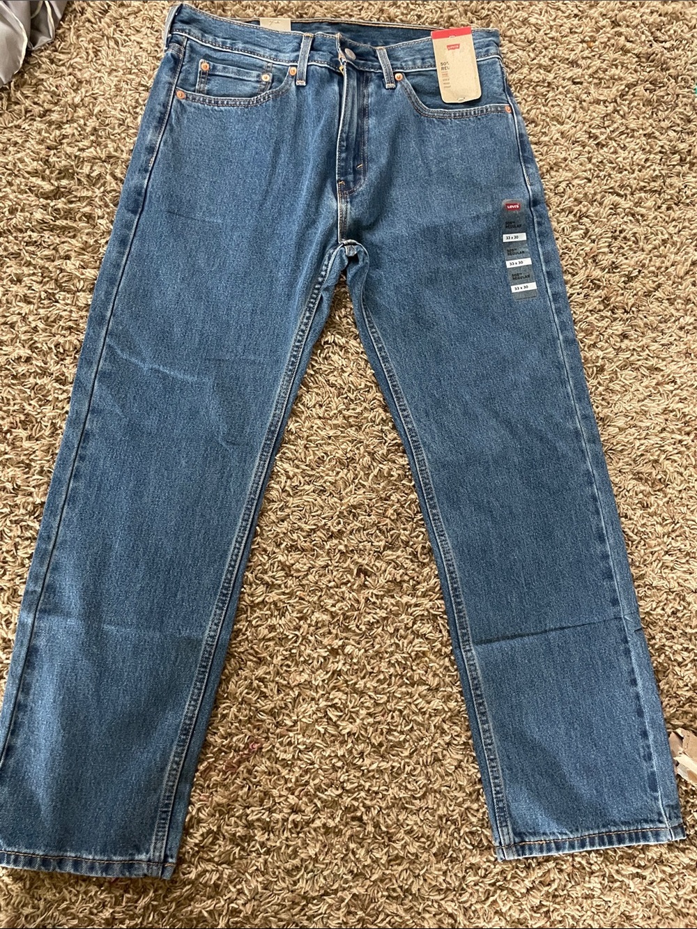 Levi's Men's Classic 505 Medium Blue Relaxed Jeans